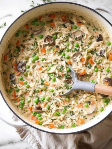 20-Minute Crustless Chicken Pot Pie (So Easy!) Recipe