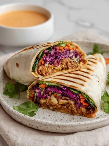 Maple Hoisin Shredded Tofu Wraps Recipe