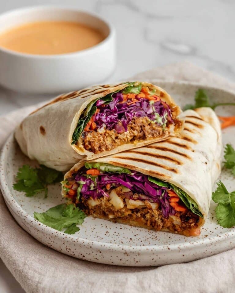 Maple Hoisin Shredded Tofu Wraps Recipe