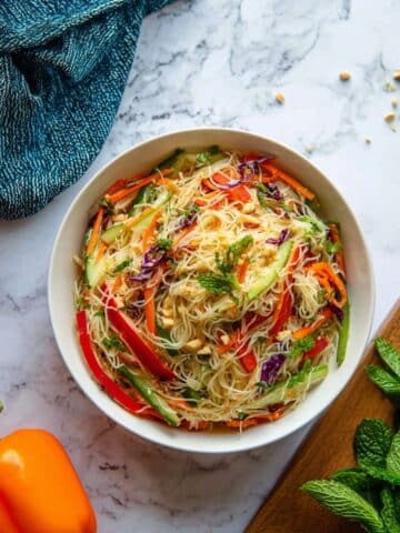 Spring Roll Salad with Spicy Ginger Dressing Recipe