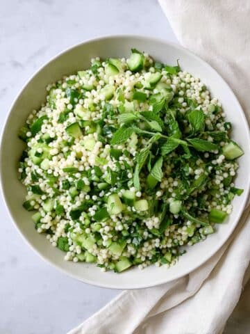 Spring Couscous Salad with Feta, Avocado & Herbs Recipe