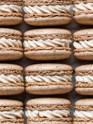Chai Macarons with Cardamom Swiss Meringue Buttercream Recipe