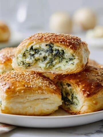 Spinach and Ricotta Puff Pastry Rolls Recipe