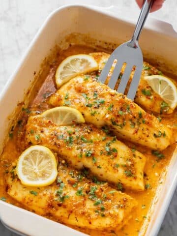 Garlic Lemon Baked Tilapia Recipe