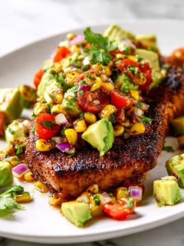 Fiesta Lime Chicken with Avocado Salsa Recipe