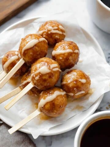 Filipino Coconut Mochi Fritters (Carioca) with Coconut Caramel Glaze Recipe
