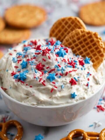 Red, White and Blue Funfetti Dip Recipe