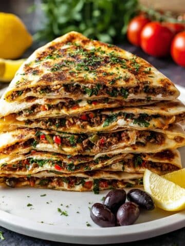 Turkish Gozleme with Minced Lamb Recipe