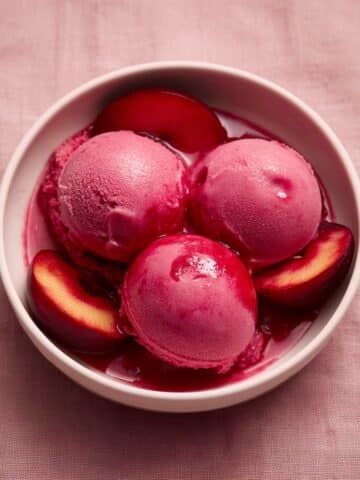 Cardamom Plum Sorbet Recipe