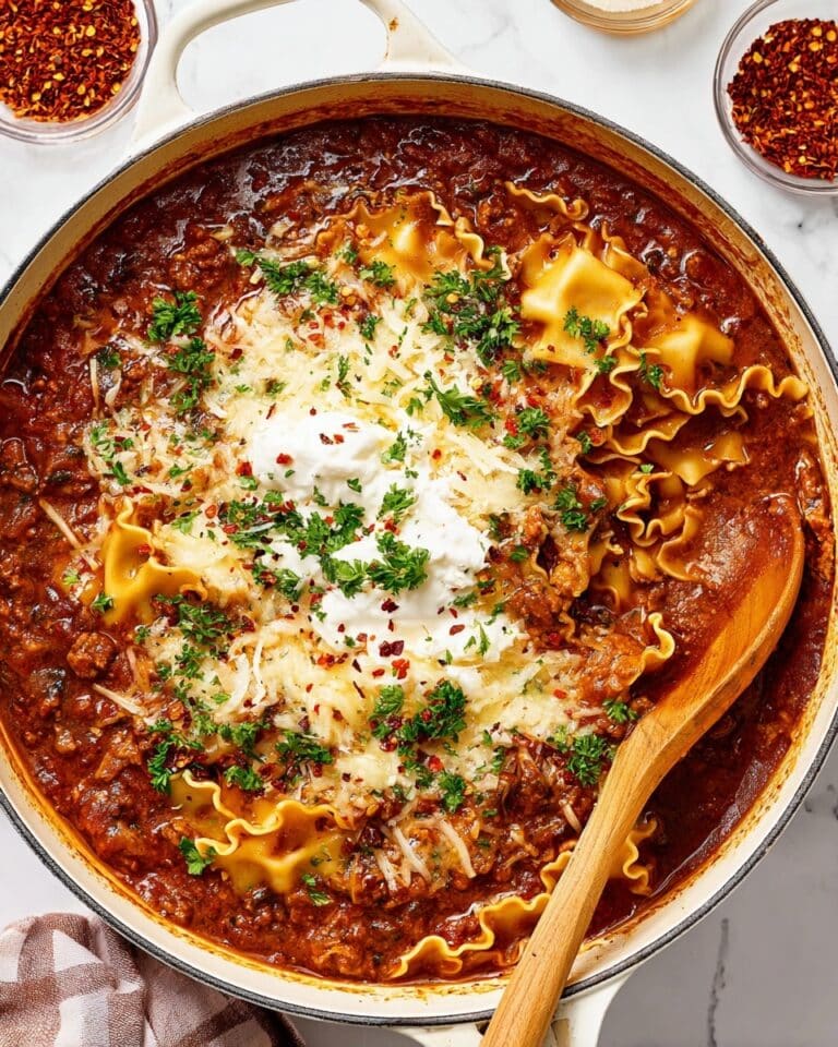 Vegetarian Lasagna Soup Recipe