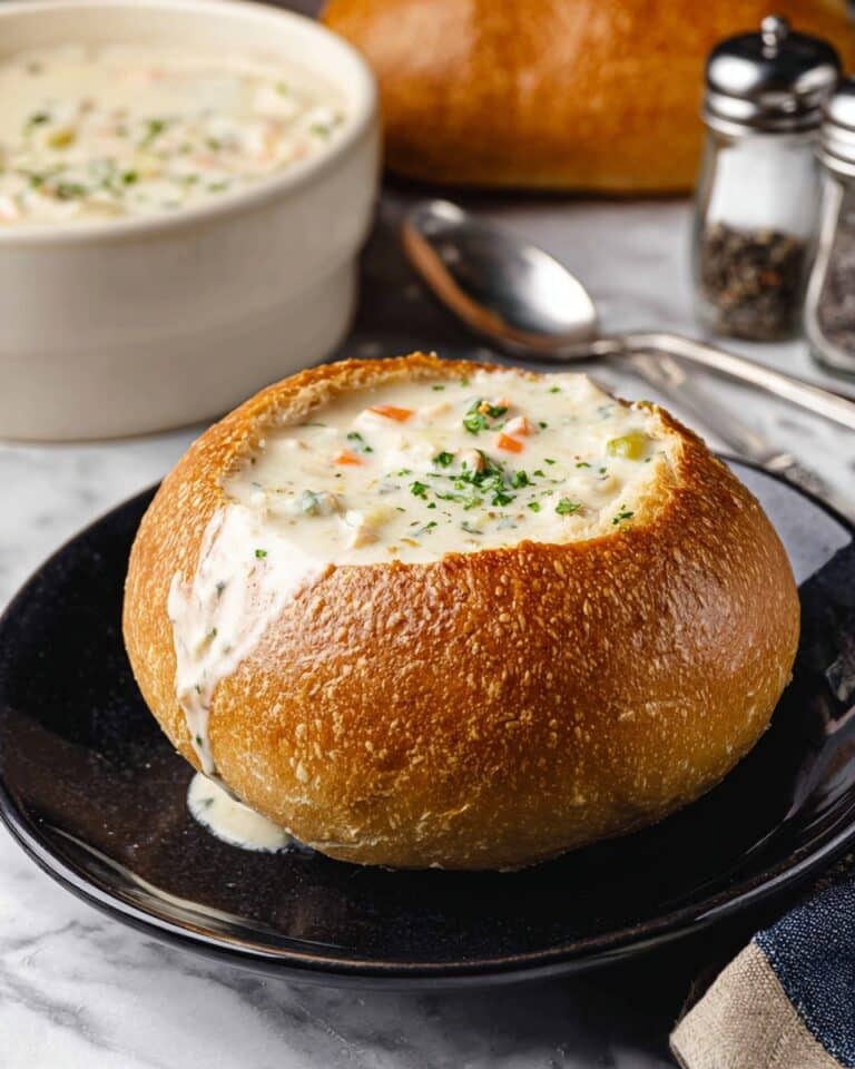 Creamy Clam Chowder with Potatoes and Vegetables Recipe