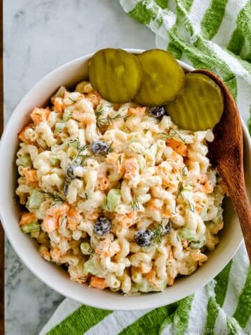 Pasta Salad with Dill Pickles and Cheddar Recipe