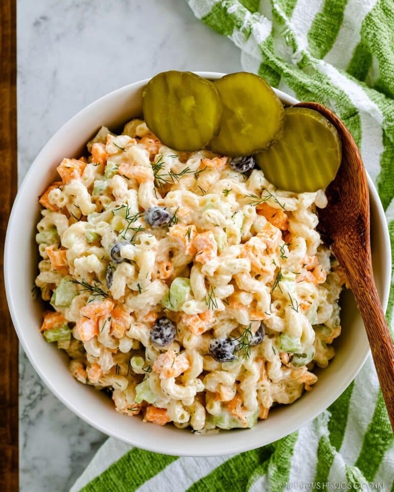 Pasta Salad with Dill Pickles and Cheddar Recipe