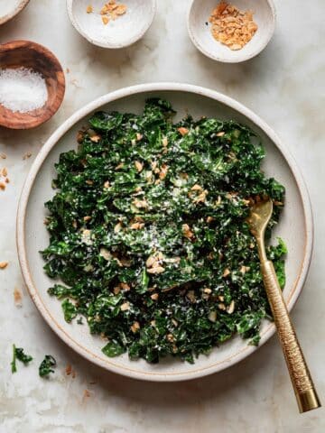Lemony Parmesan Kale Salad Recipe