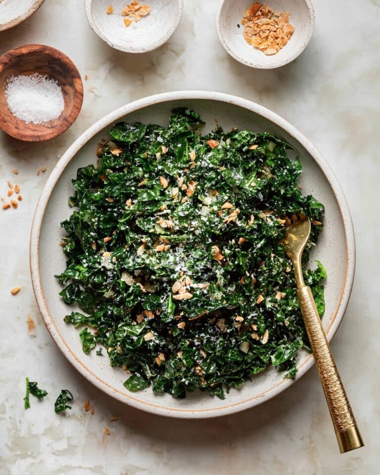 Lemony Parmesan Kale Salad Recipe
