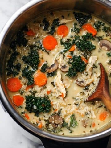 Instant Pot Chicken Wild Rice Soup Recipe