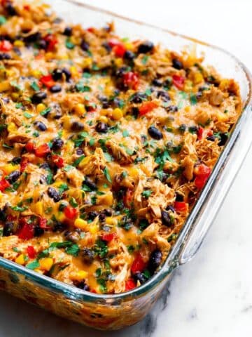 Easy Chicken Burrito Casserole Recipe