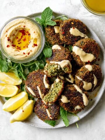 30 Minute Baked Lentil Falafel Recipe