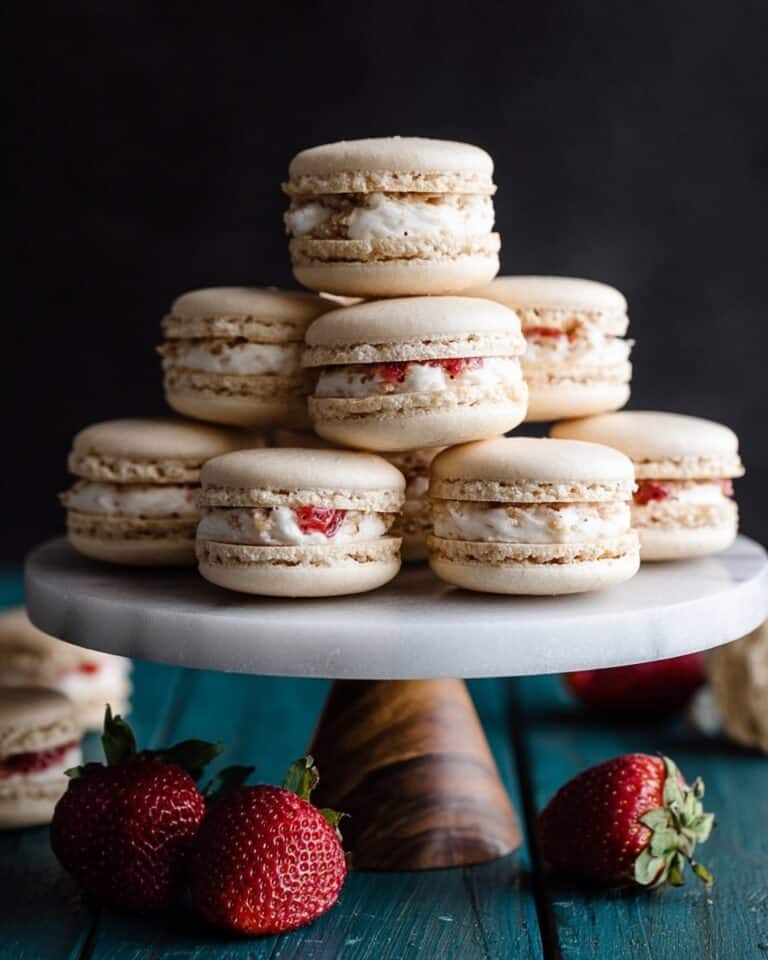 Strawberry Shortcake Macarons Recipe