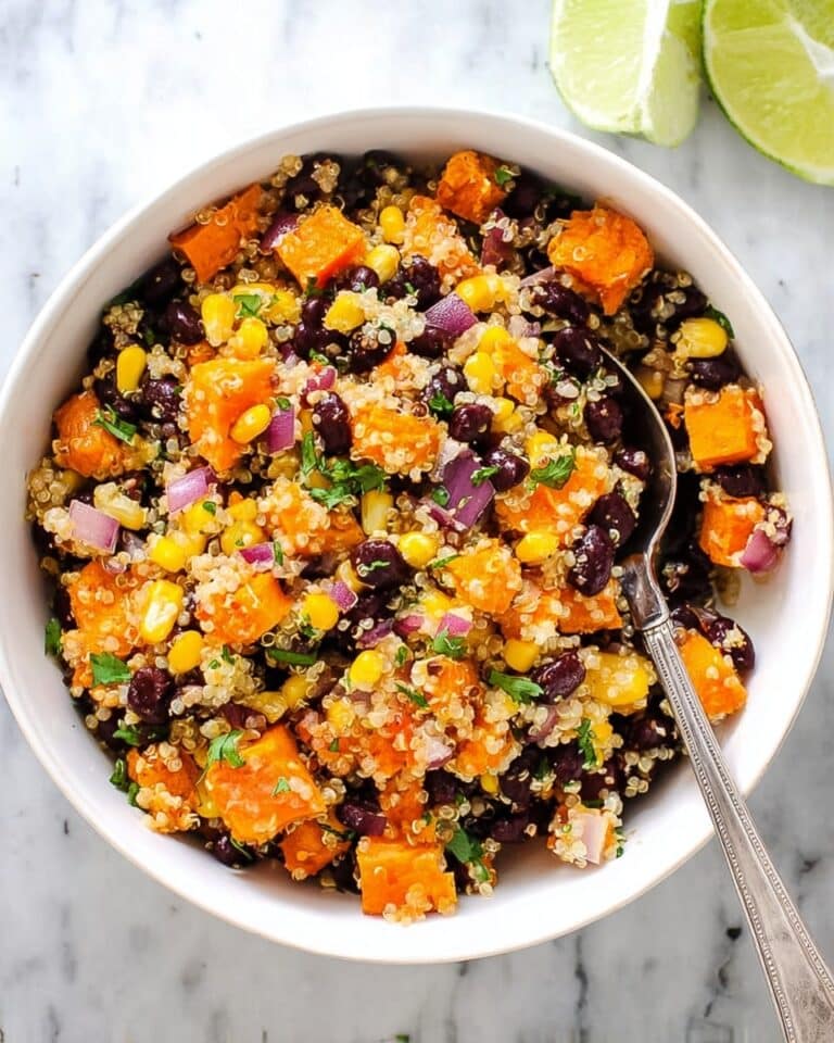 Roasted Sweet Potato Black Bean Quinoa Salad Recipe