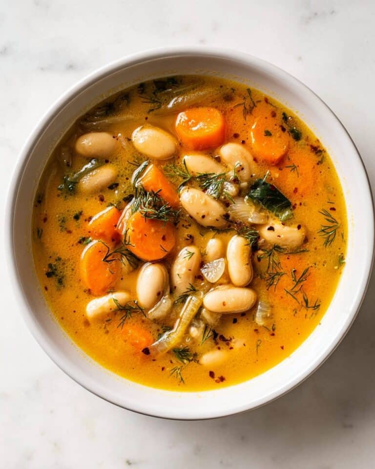 Brothy Carrot Butter Bean Soup Recipe