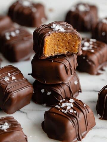 Salted Date Caramels with Dark Chocolate Coating Recipe