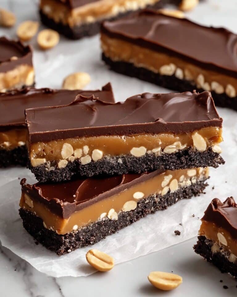 Vegan Double Chocolate Peanut Butter Caramel Bars Recipe