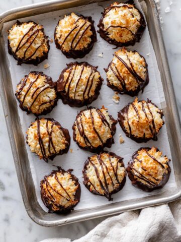 Coconut Macaroons with Chocolate Ganache Recipe