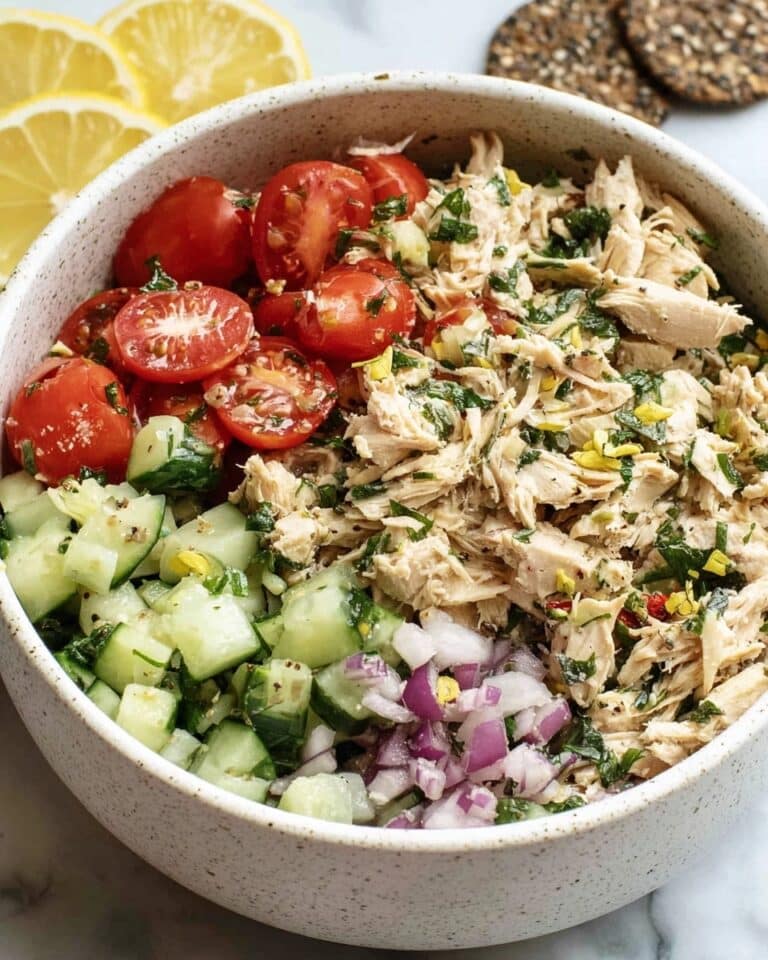 Quick Mediterranean Tuna Salad with No Mayo Recipe