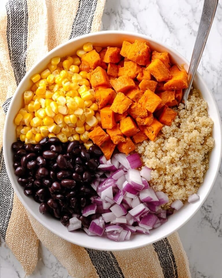 Roasted Sweet Potato Black Bean Quinoa Salad | Healthy & Delicious