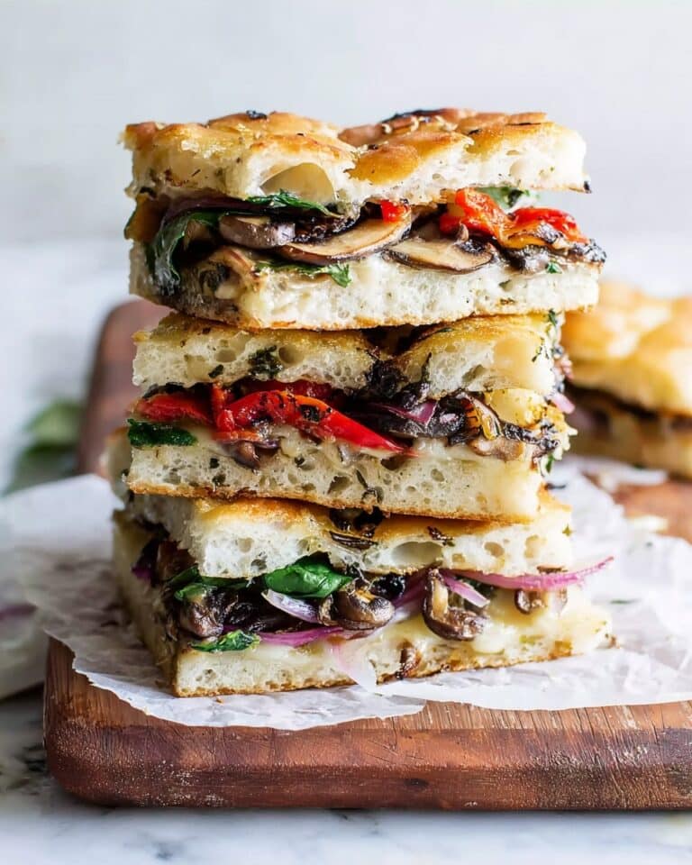 Mushroom and Goat Cheese Veggie Panini Recipe