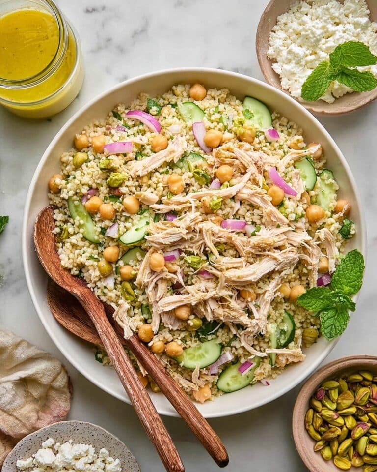 High Protein Jennifer Aniston Salad (Meal Prep Friendly!) Recipe