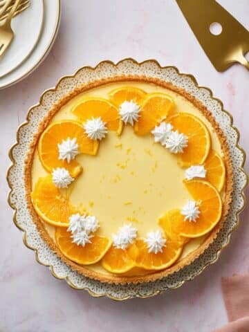 Orange Tart with Citrus Curd and Whipped Cream Recipe