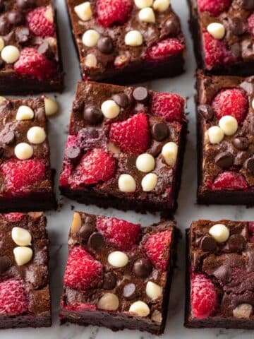 Triple Chocolate Raspberry Brownies Recipe