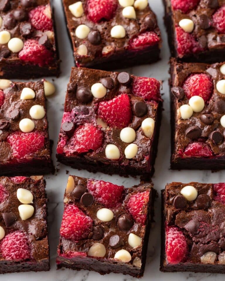 Triple Chocolate Raspberry Brownies Recipe
