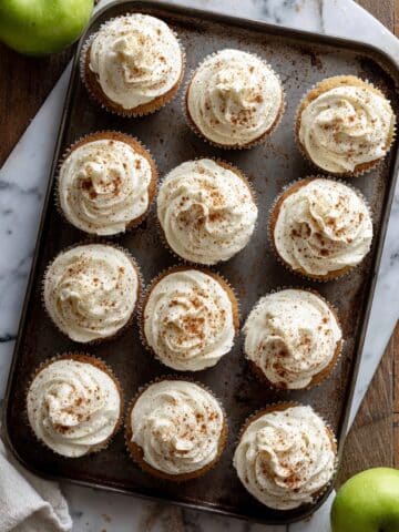 Apple Pie Cupcakes with Cream Cheese Frosting Recipe