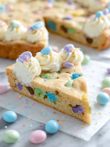 M&M and Sprinkles Sugar Cookie Cake Recipe