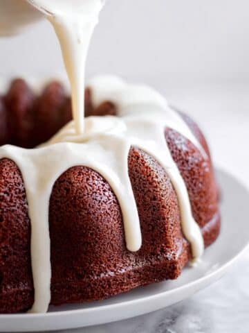 Red Velvet Pound Cake with Cream Cheese Frosting Recipe