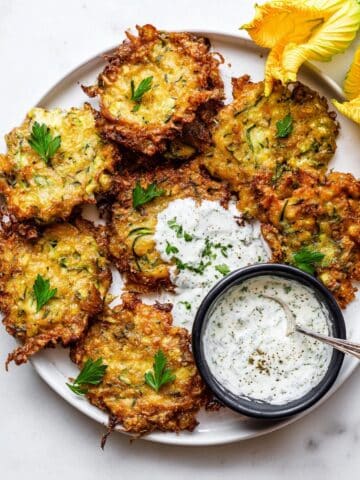 Mediterranean-Style Zucchini Fritters Recipe