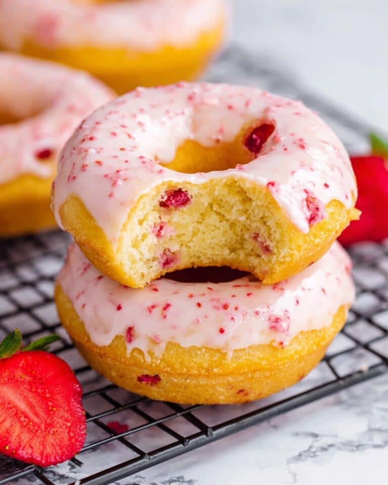 Strawberry Buttermilk Donuts Recipe