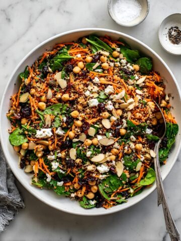 Carrot Salad with Crispy Quinoa Recipe