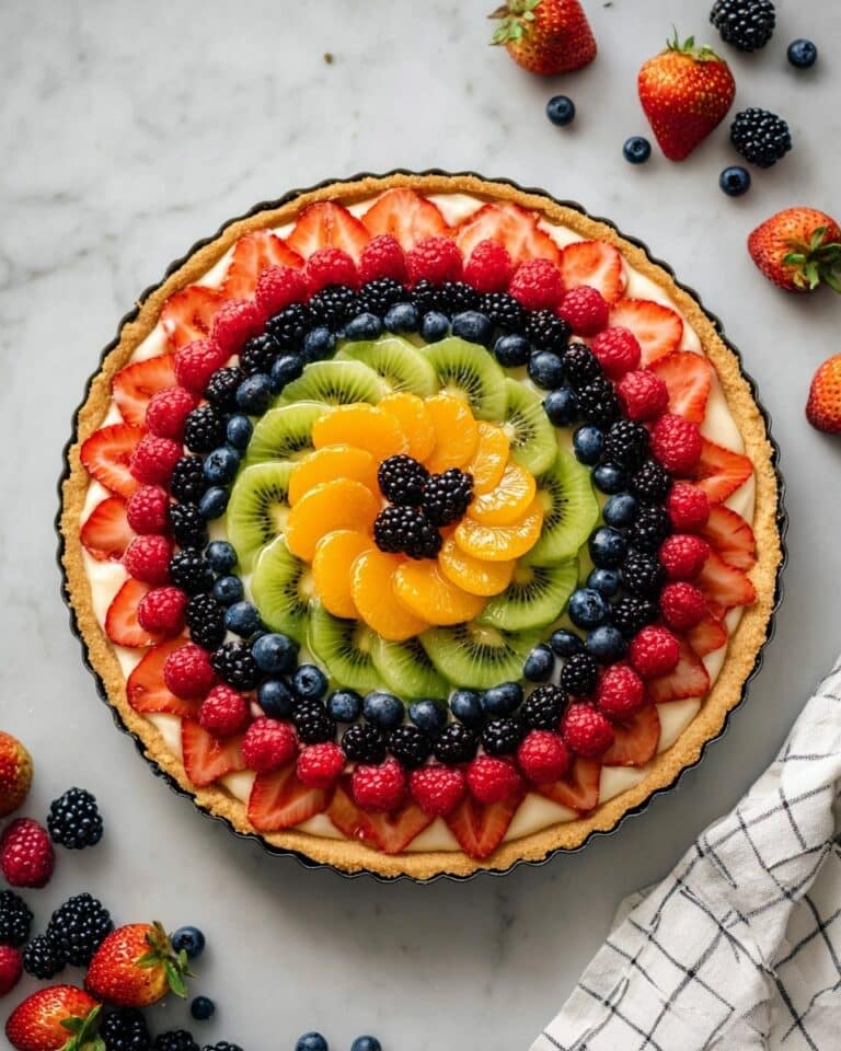 Fruity Dessert Pizza with Cookie Crust and Cream Cheese Frosting Recipe