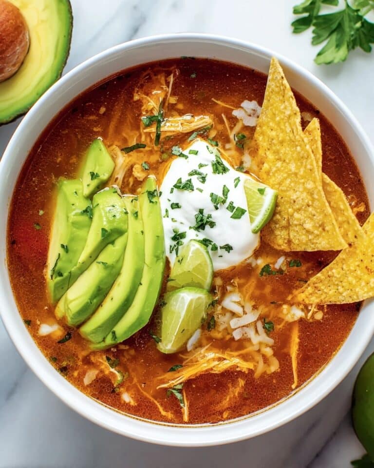 Healthy Chicken Tortilla Soup (Keto & GF) Recipe
