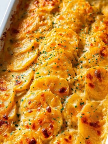 Three Cheese Scalloped Potatoes Recipe
