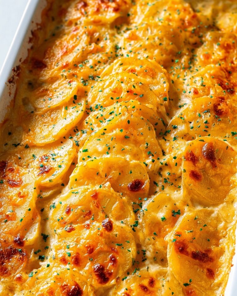 Three Cheese Scalloped Potatoes Recipe