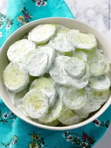 Creamy Cucumber Salad Recipe