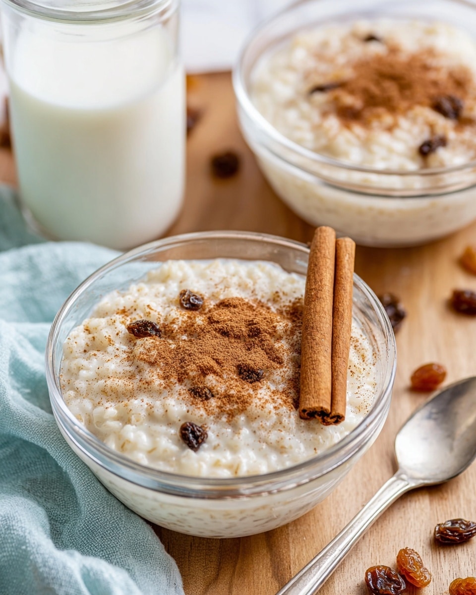 Creamy Rice Pudding with Raisins and Warm Spices - Cozy & Delicious