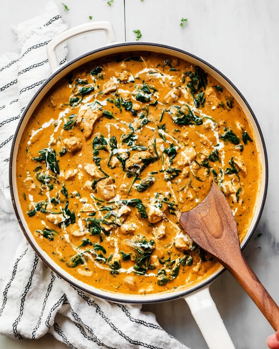 Creamy Chicken Curry with Spinach and Coconut Milk | Delicious & Quick
