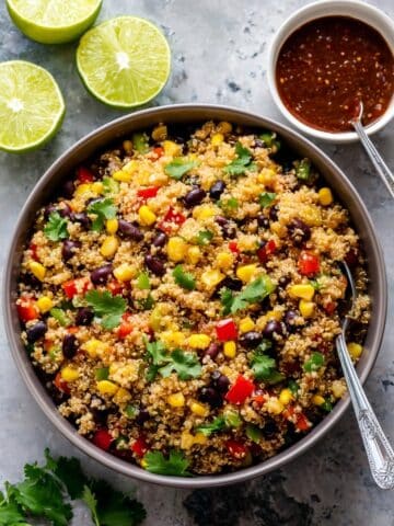 Mexican Quinoa Salad with Honey Lime Vinaigrette Recipe