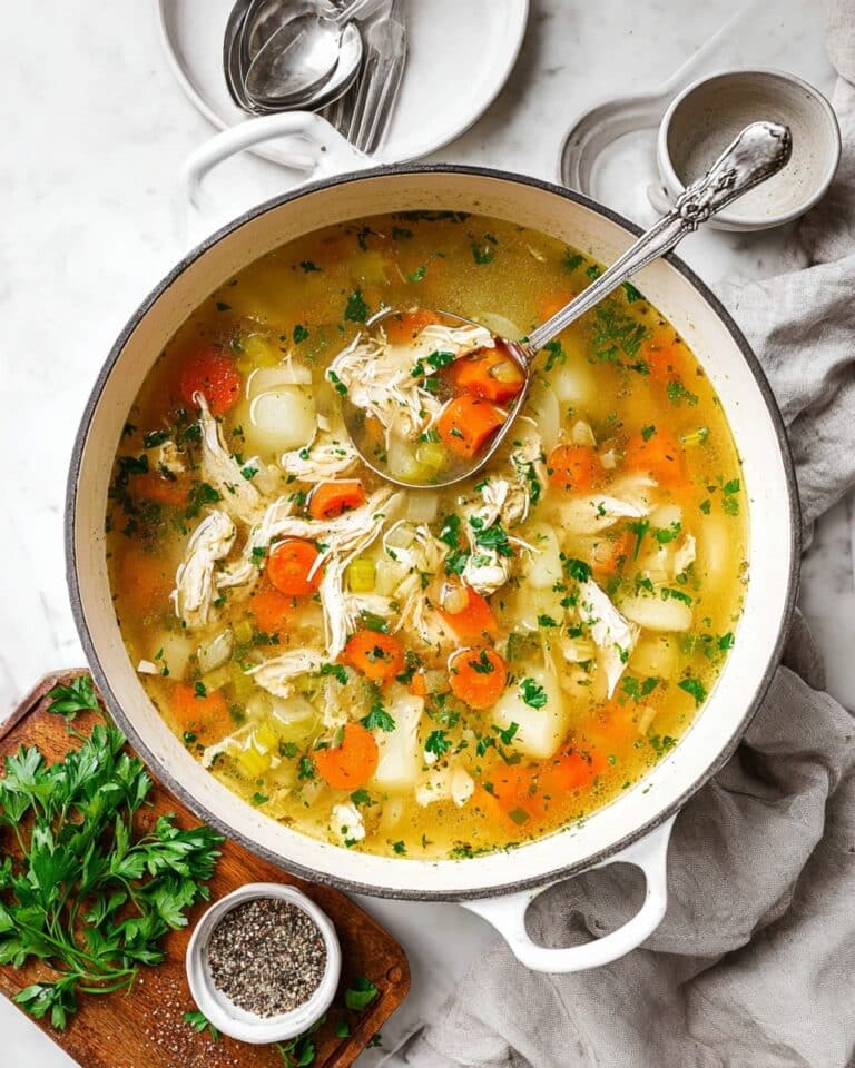 Hearty Chicken Vegetable Soup with Fresh Herbs Recipe